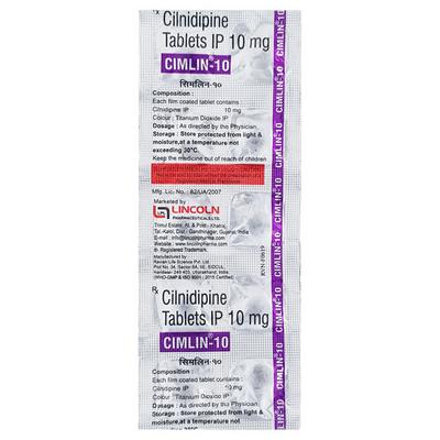 Cimlin 10mg Tablet 10'S - Hypertension-Cal