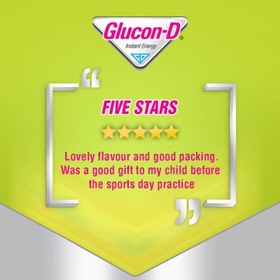 Glucon-D Instant Energy Powder - Nimbu Pani (Refill) (Tiffin box worth 80 Rupees Free) 450 g - Energy Drinks