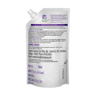 Boro Plus Antiseptic + Moisturising Hand Wash Liquid - Neem, Eucalyptus & Honey 750 ml - Personal Care (Ayush)