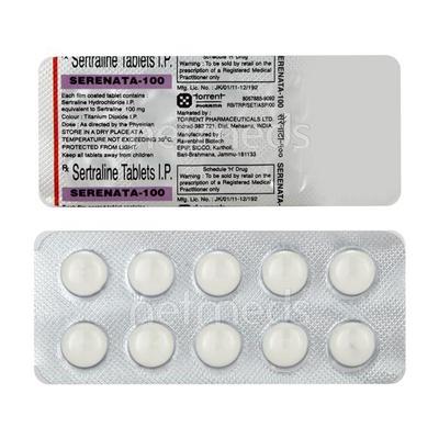 Serenata 100mg Tablet 10'S - Depression-Ant