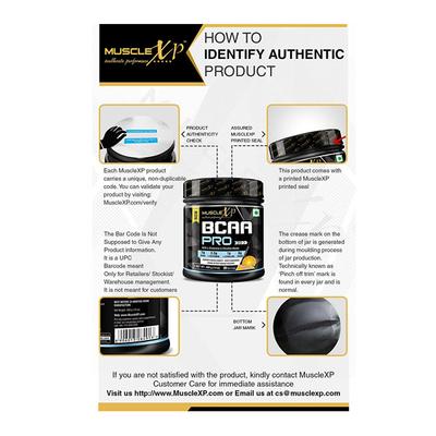 MuscleXP BCAA PRO Supplement Powder - Orange Flavour 400 gm - Bcaa Supplements