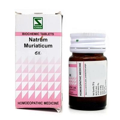 Dr. Willmar Schwabe Natrum Muriaticum 6X Tablet 20 gm - Bio-Chemic