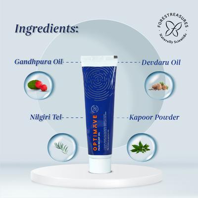 Forestreasures Optimov Gel 50 gm - Pain Relief (Ayush)