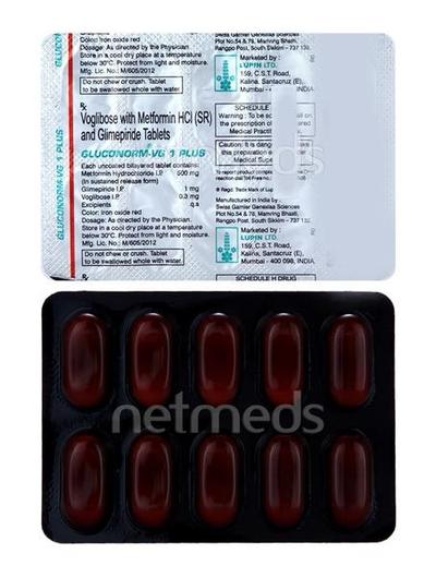 Gluconorm VG Plus 1mg Tablet 10'S - Diabetes-Ant