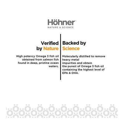 Hohner Omega 3 EPA & DHA Softgel Capsule 60's - Omega Fish Oil Fatty Acids