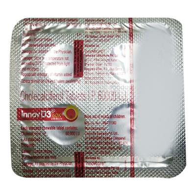 INNOV D3 60k Tablet 4's - Supplements-Vit