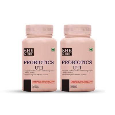 Sheneed Probiotics UTI Capsule - Pack of 2 x 60's - Digestive Health