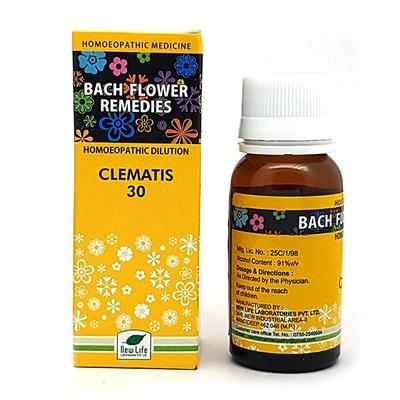 New Life Bach Flower Clematis 30 Liquid 30 ml - Dilutions