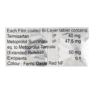 Telzox M 50mg Tablet 10'S - Hypertension-Ang