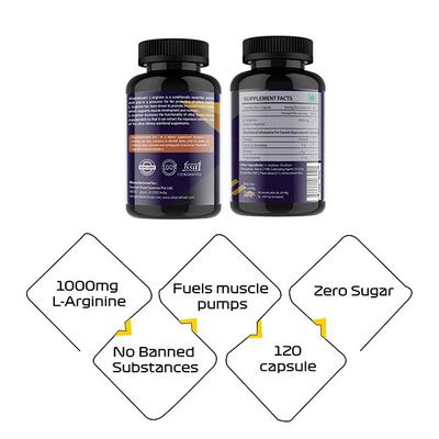 Vitaminhaat L-Arginine Capsule 120's - Amino Acids