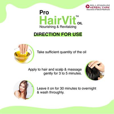 Millennium Herbal Care Pro Hairvit Oil (Pack of 2 x 100 ml) - Hair Oils