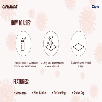Ciphands Daily Surface Disinfectant Spray 220 ml - Others