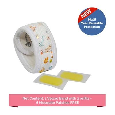 Baby Safety Inc Aqua Mosquito Repellent Band (2 Refills + 6 Patches) - Mosquito Repellent