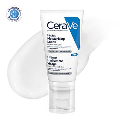 CeraVe PM Facial Moisturising Lotion - Normal to Dry Skin 52 ml - Face Wash & Cleansers