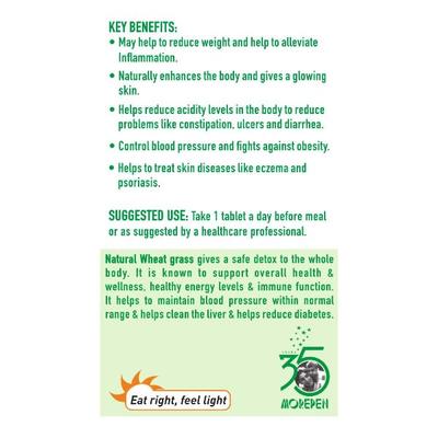 Dr. Morepen Wheat Grass Superfood 60's - Nutritional Bars