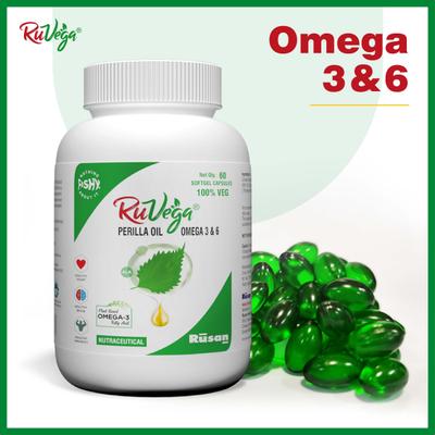 Ruvega Perilla Oil Omega 3 & 6 Capsule 60's - Omega Fish Oil Fatty Acids