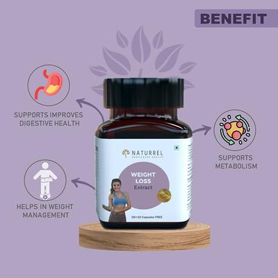 Naturrel Weight Loss Extract Capsule 50's + Free 10's - Speciality Medicines