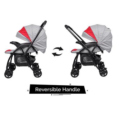 R for Rabbit Sugar Pop Baby Stroller - Red Grey - Baby Safety