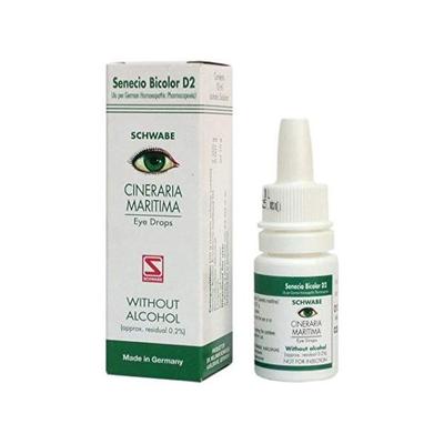 Dr Willmar Schwabe Germany Cineraria Maritima Without Alcohol Eye Drop 10 ml - Speciality Medicine