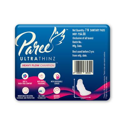Paree Ultra Thinz Sanitary Pads (XL) 7's - Sanitary Napkins