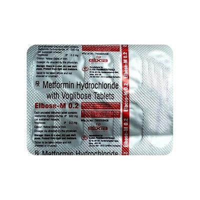 ELBOSE M 0.2 Tablet 10's - Diabetes-Ant