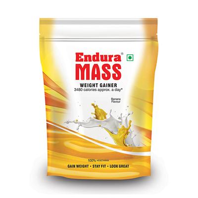 Endura Mass Weight Gain Powder - Banana 400 gm - Weight Gain