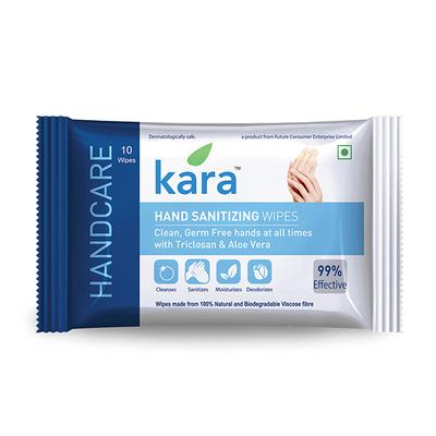 Kara Hand Sanitizing Wipe 10's - Hand Sanitizer