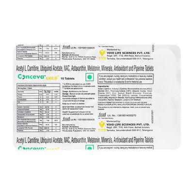 CONCEVA GOLD Tablet 10's - Supplements-Vam