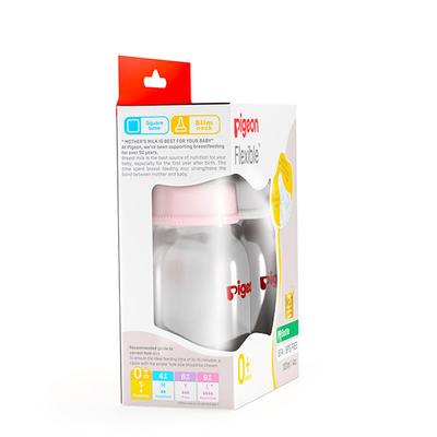 Pigeon Flexible 0+ Months PP Feeding Bottle (Pack of 2 x 120 ml) 120 ml - Feeding & Nursing