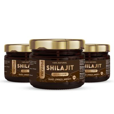 Nirvasa Shilajit Resin (Pack of 3 x 20 gm) 1's - Sexual Care
