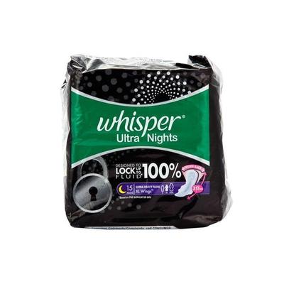 Whisper Ultra Nights Wings (XL) 15's - Sanitary Napkins