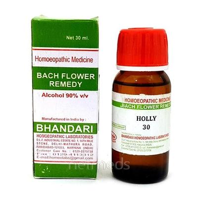 Bhandari Bach Flower Holly 30 Liquid 30 ml - Bach Flower