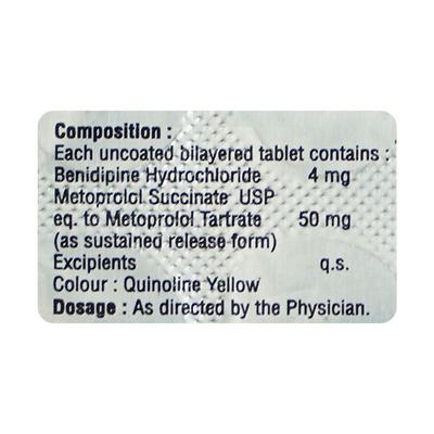 Benidin M 4/50mg Tablet 10'S - Hypertension-Cal