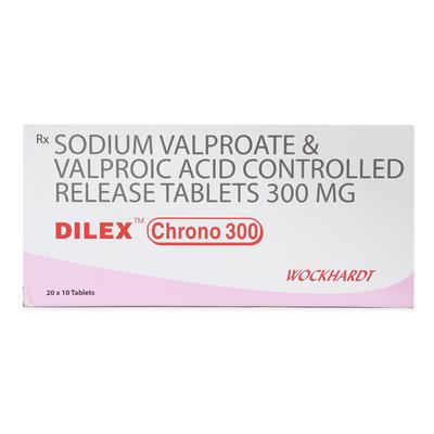 DILEX CHRONO 300mg Tablet 10's - Epilepsy/Convulsion-Ant