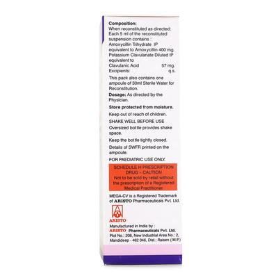 Mega CV Forte Dry Syrup 30ml - Bacterial Infections-Pen