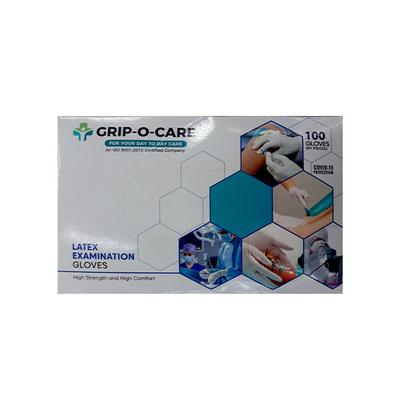 Grip-o-Care Latex Examination Gloves (M) 100's - Surgical Consumable