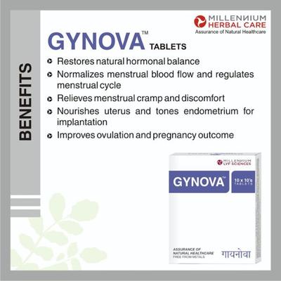 Millennium Lyf Sciences Gynova Tablet 100's - Herbal Dietary Supplement