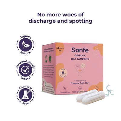 Sanfe Organic Day Tampons 16's - Tampons