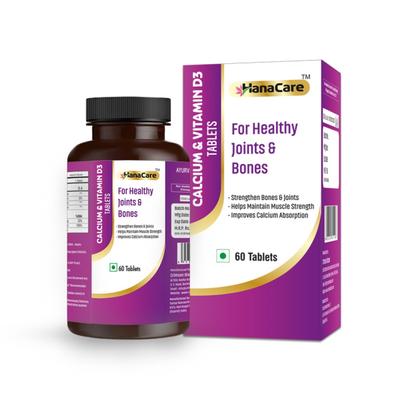 Hanacare Calcium & Vitamin D3 Tablets 60's - Multi-Vitamins