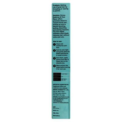 Sirona Precision Shave Eyebrow & Face Razor 3's - Shaving & Hair Removal