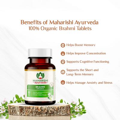 Maharishi Ayurveda Organic Brahmi Tablet 60's - Pure Herbs