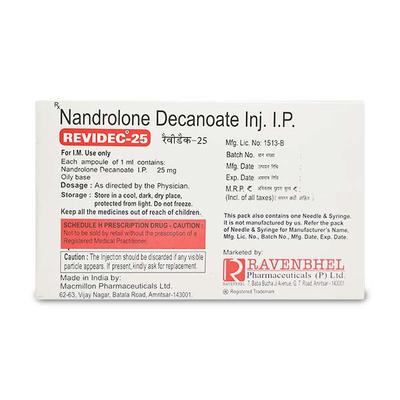 REVIDEC 25mg Injection 1ml - Hormonal Therapy-Ana
