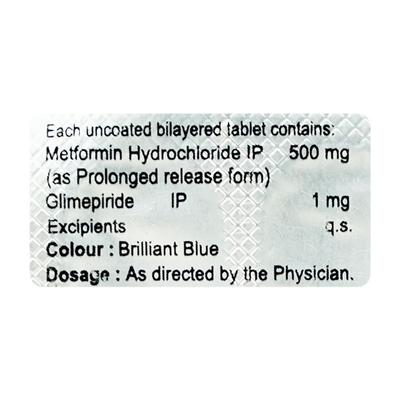 GENEGLIM M 1 Tablet 10's - Diabetes-Ant