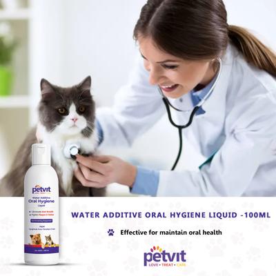 Petvit Oral Hygiene Liquid - All Breeds of Dogs & Cats 100 ml - Petfood
