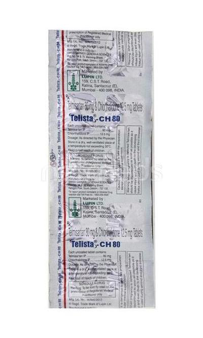 TELLZY CH 80mg Tablet 10'S - Hypertension-Ang