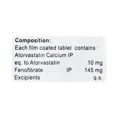 ATORTRUE F Tablet 10's - High Cholesterol-Dys