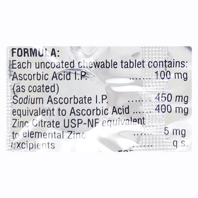 ZASCOR SUGAR FREE LEMON HONEY FLAVOUR Chewable Tablet 15's - Supplements-Vic