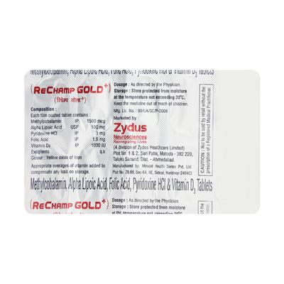 Rechamp Gold Plus Tablet 10's - Supplements-Vam