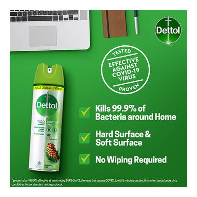 Dettol Multi-Purpose Disinfectant Spray For Hard & Soft Surfaces - Original Pine 225 ml - Others
