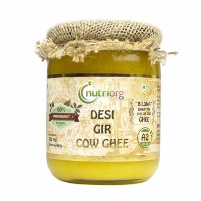 Nutriorg Desi Gir Cow Ghee 500 ml - Health Products
